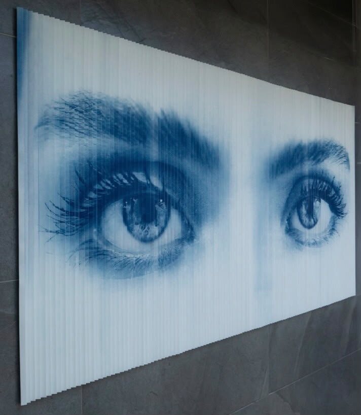 Agramograph Augen – Custom Work aus einem Foto